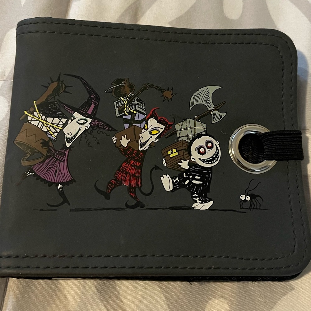 Pre-loved Nightmare Before Christmas Wallet with Lock, Shock, and Barrell